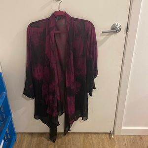 *UNIQUE* Gloria Lewis 100% Silk Cardigan